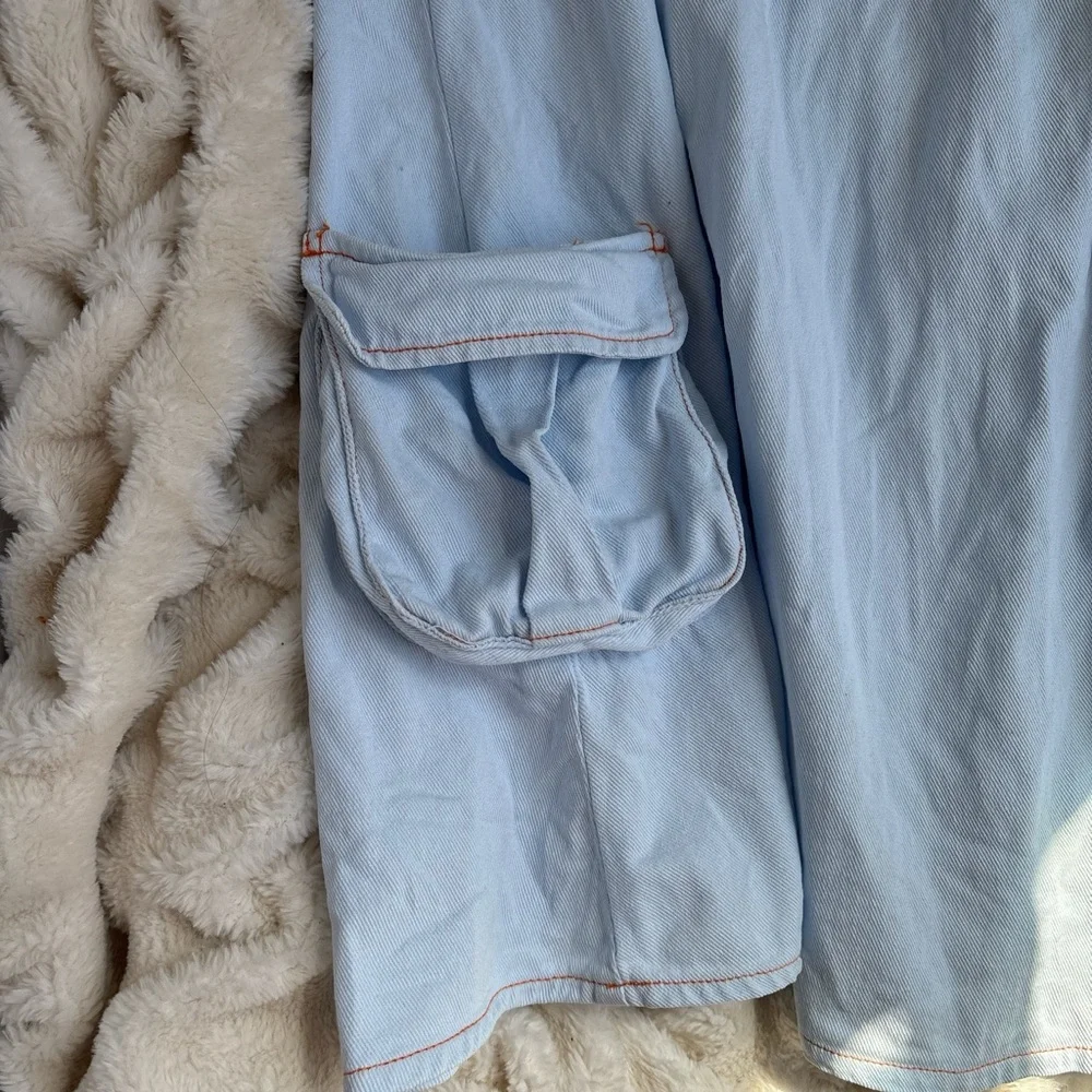 Causal blue dress w/ POCKETS👗👗👗 - Picture 3 of 4